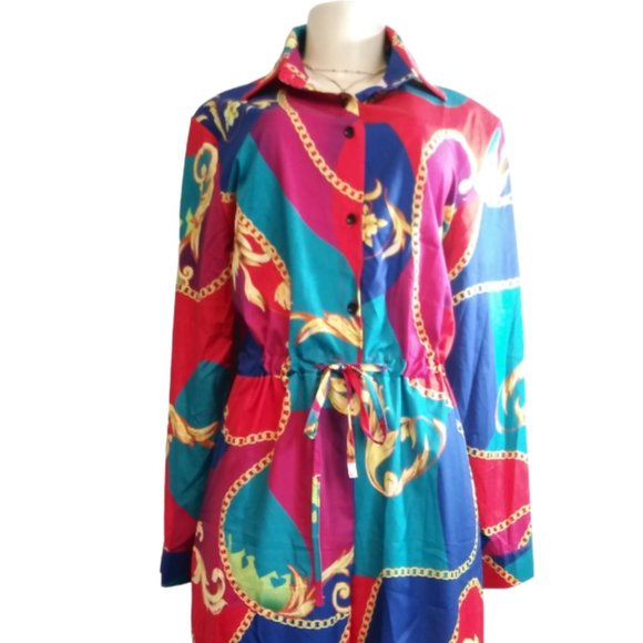 Colorful Wide-Leg Pants Jumpsuit***NEVER WORN*** - Picture 7 of 12